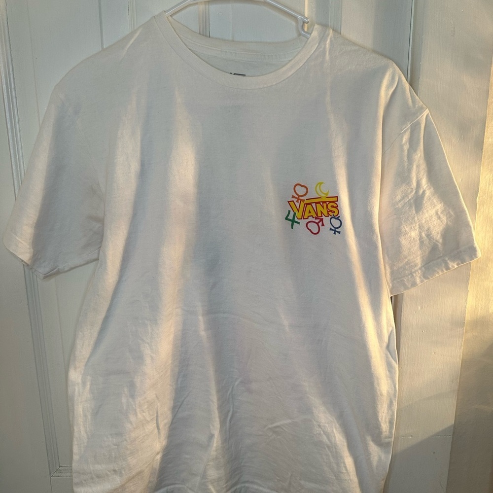 Vans x Sailor Moon Pretty Guardian Graphic T-Shirt Tee Top White Sz M - Picture 4 of 6